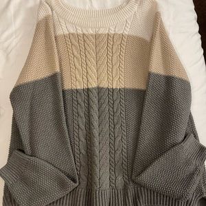 Multi-color, knit sweater